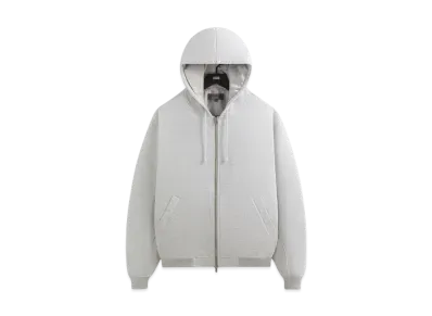 Kith Fleece Avery Hooded Bomber Jacket "Light Heather Grey"