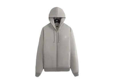 Kith Suede Fleece Nelson Full Zip Hoodie "Medium Heather Grey"