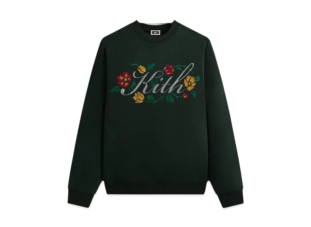 Kith Floral Script Nelson Crewneck "Stadium"