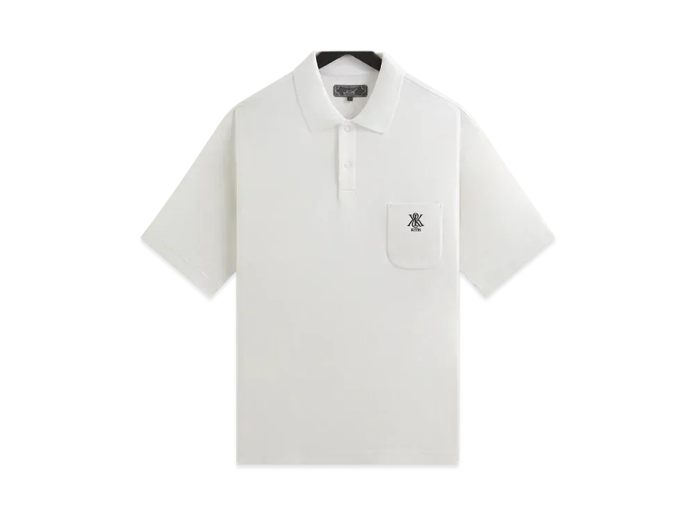 Kith Ethan Pique Polo "White"