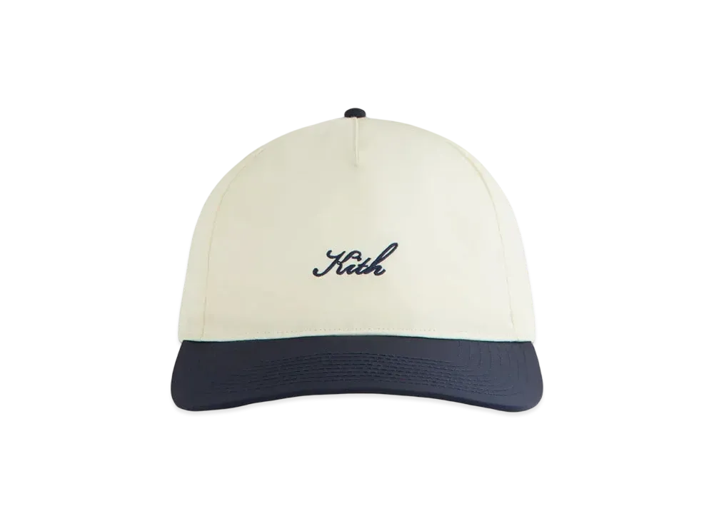Kith Two Tone Wrinkle Nylon Bay Low Pinch Crown Cap "Sandrift"