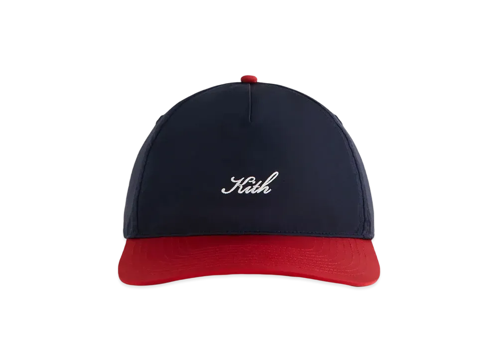 Kith Two Tone Wrinkle Nylon Bay Low Pinch Crown Cap "Nocturnal"