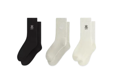 Kith 3-Pack Crest Crew Socks "Multi"