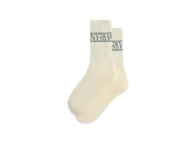 Kith NY To The World Crew Socks "White"