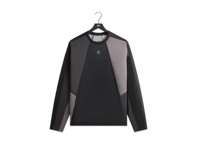 Kith Long Sleeve Panelled Otto Tee "Black"