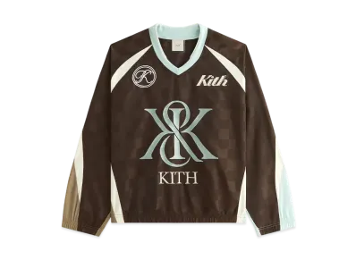 Kith Women's Checkered Satin Dayton Combo Pullover "Derby"