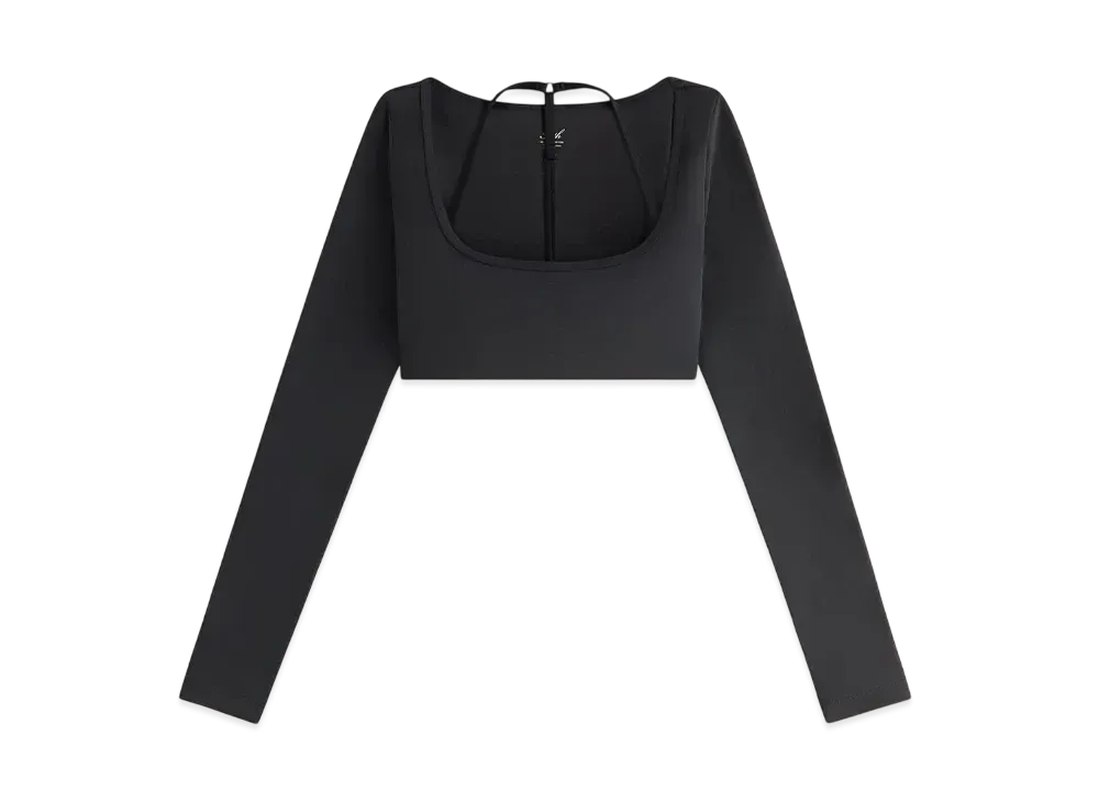 Kith Women's Kaine Layered Long Sleeve Bra Top "Black"