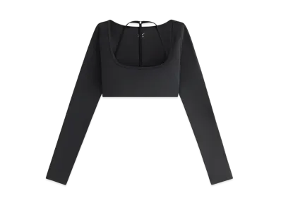Kith Women's Kaine Layered Long Sleeve Bra Top "Black"