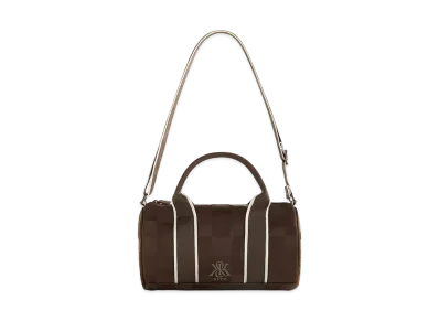 Kith Women's Checkered Satin Mini Duffle Bag "Derby"