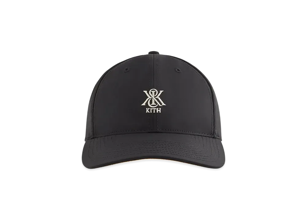 Kith Women's Crest Embroidered Nylon Classic Cap "Black"