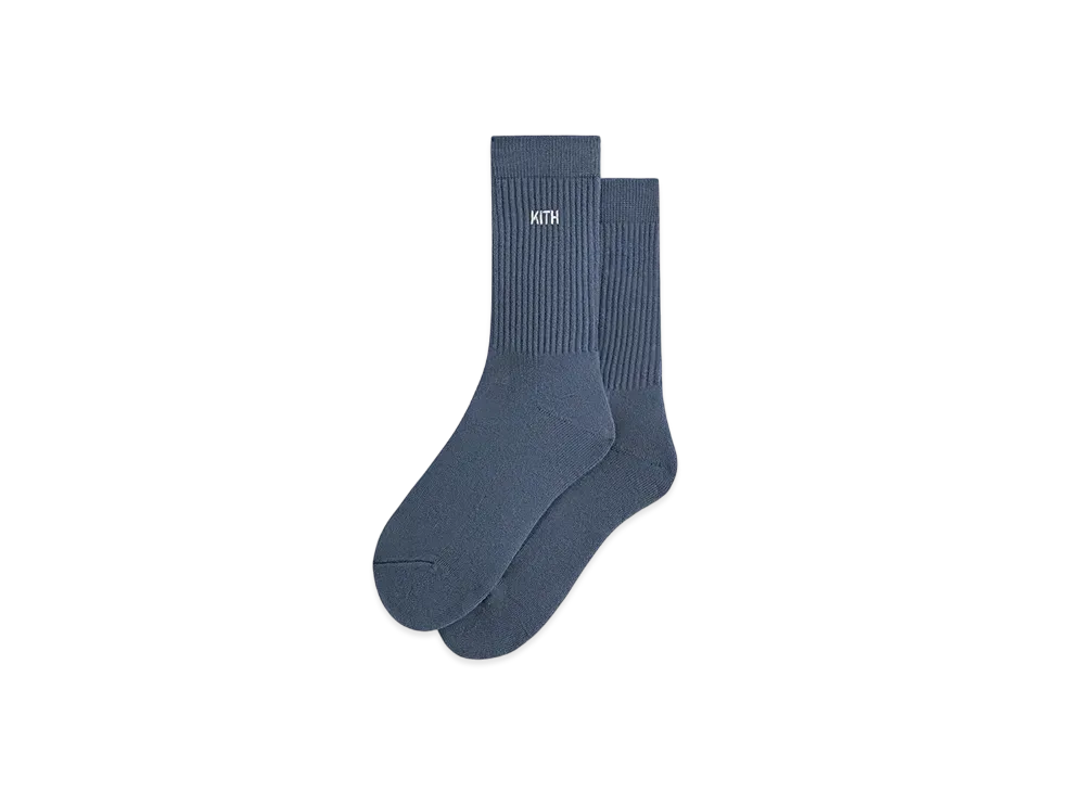 Kith Women's Speed Logo Classic Crew Sock "Gotham"
