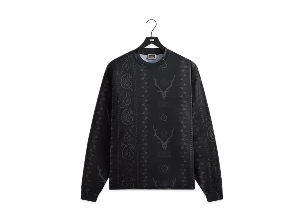 Kith x South2 West8 for Columbia Paisley Stripe Terminal Tackle Long Sleeve "Black"