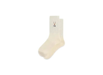 Kith x South2 West8 for Columbia Embroidered Logo Crew Socks "Silk"