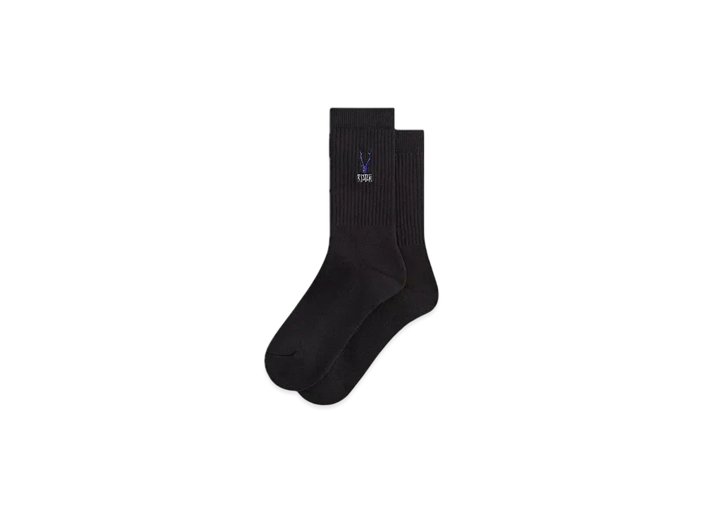 Kith x South2 West8 for Columbia Embroidered Logo Crew Socks "Black"
