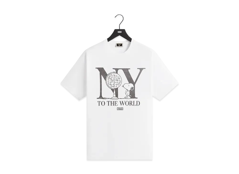 Kith x Peanuts New York To The World Vintage Tee "White"