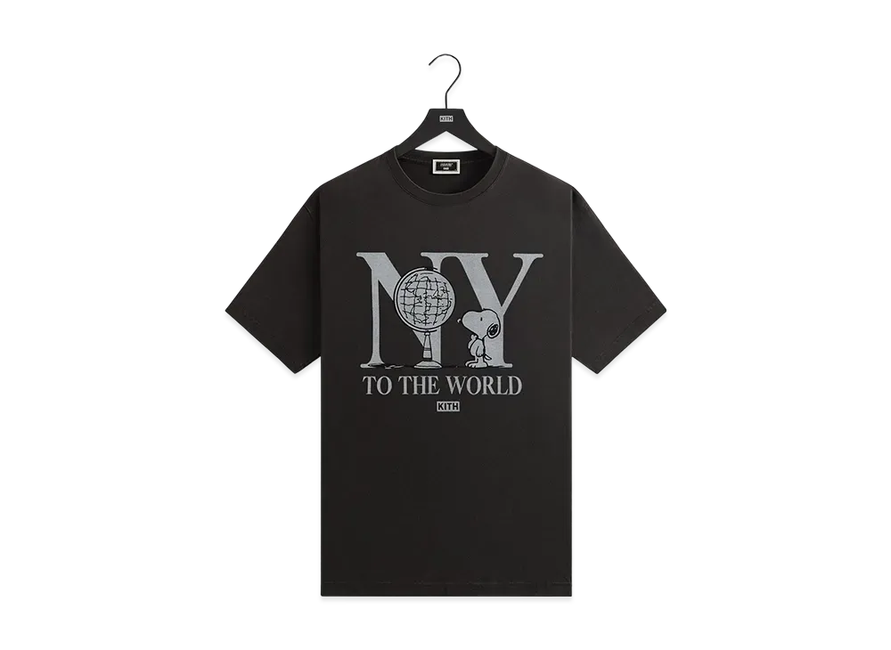 Kith for Peanuts New York To The World Vintage Tee "Black"