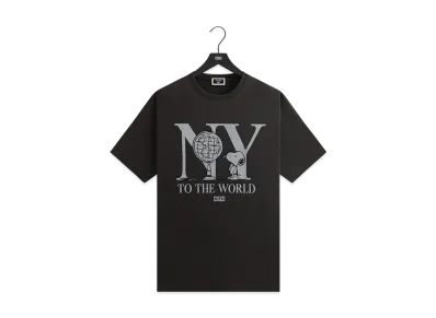 Kith x Peanuts New York To The World Vintage Tee "Black"