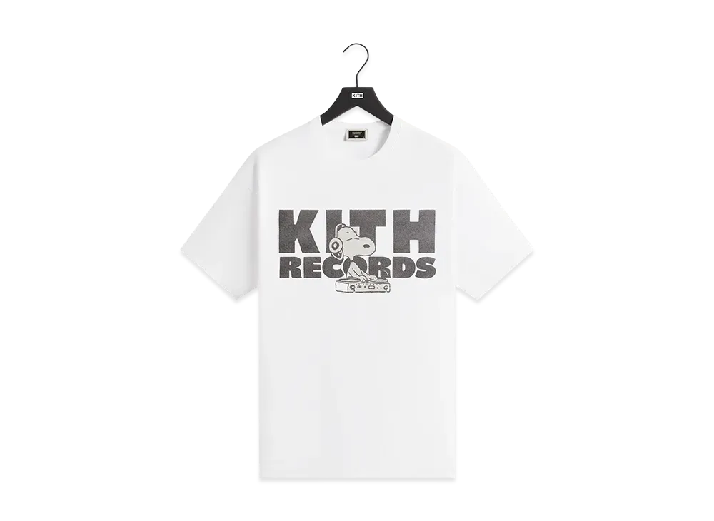 Kith x Peanuts Kith Records Vintage Tee "White"