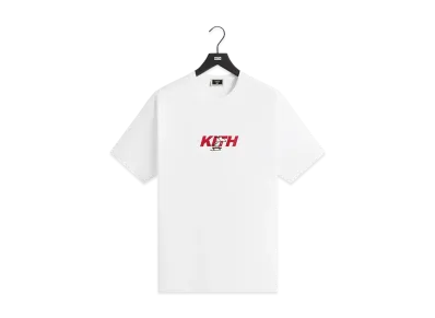 Kith x Peanuts Snoopy Skateboard Fast Logo Tee "White"
