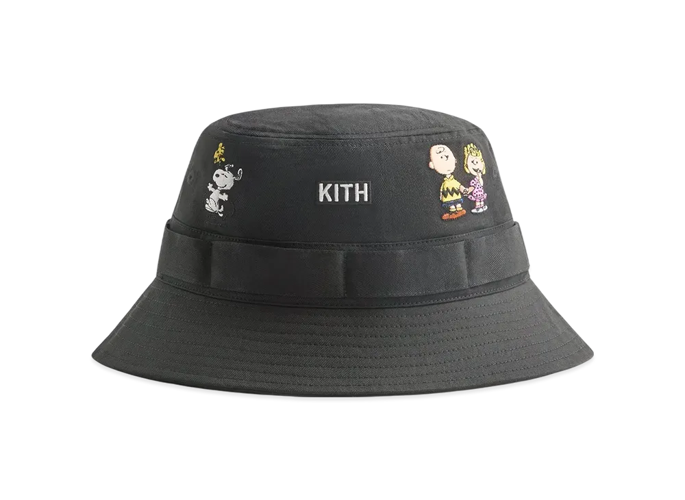 Kith x Peanuts 75 Clemens Bucket Hat "Black"