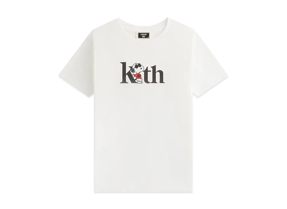Kith Kids for Peanuts Joe Cool Serif Tee "White"