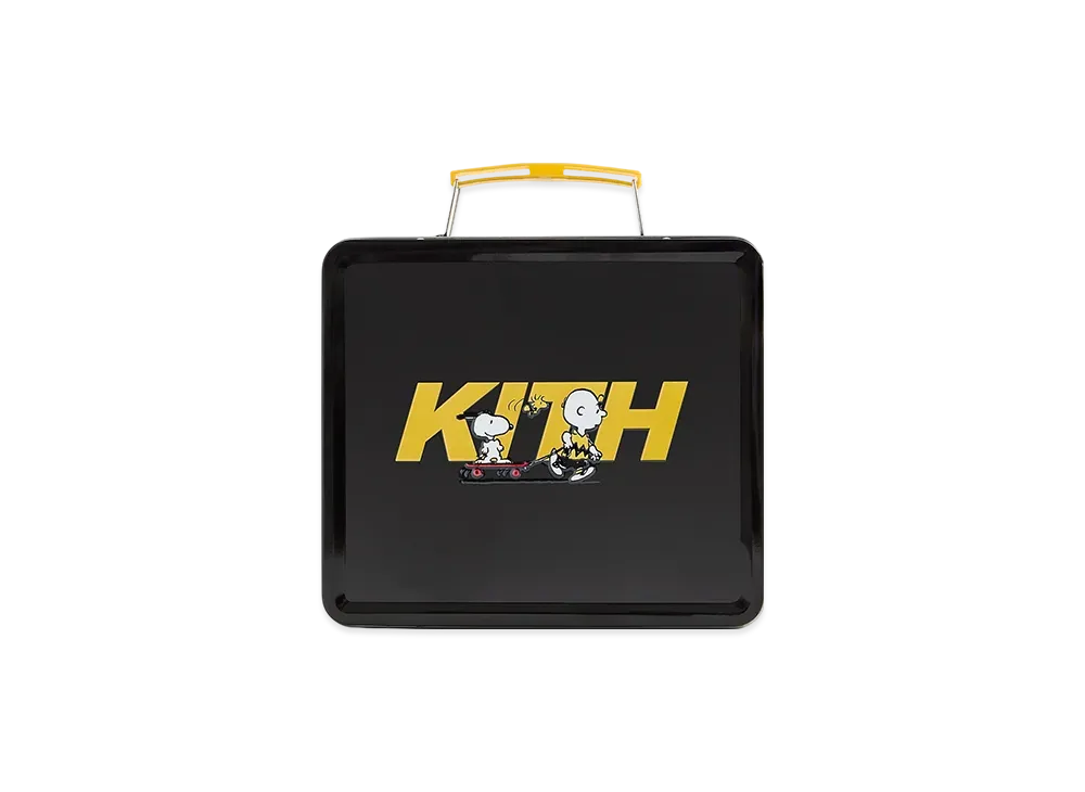 Kith Kids for Peanuts Charlie Brown And Snoopy Skate Lunch Box "Black"