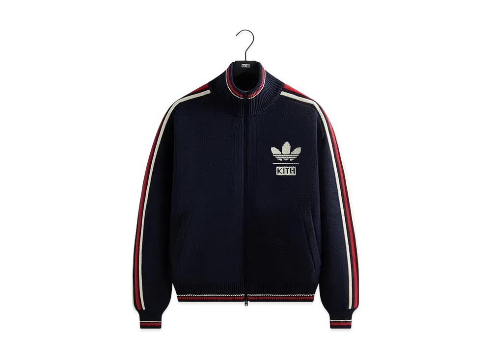 Kith x adidas Football Knit Full-Zip Jacket "LegendInk"