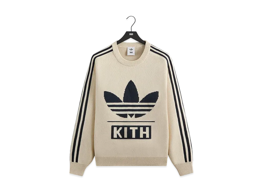 Kith x adidas Football Knit Sweater "ChalkWhite"