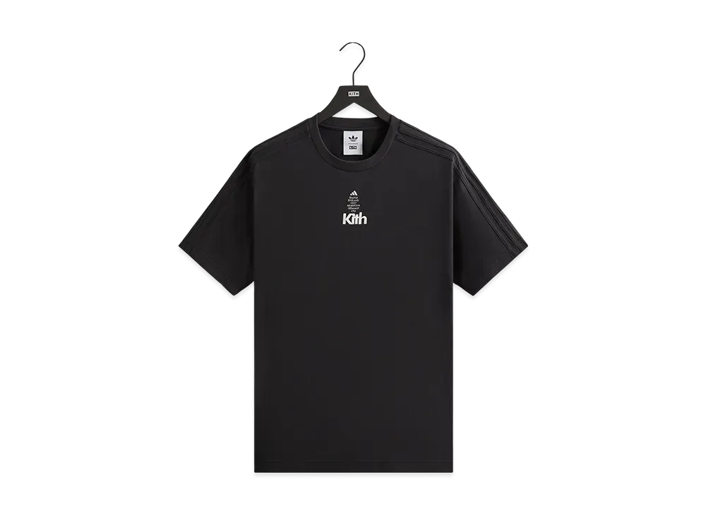 Kith x adidas Football Short Sleeve Tee "Black"