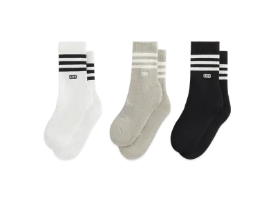 Kith x adidas Football Sock Pack "White/Gray/Black"