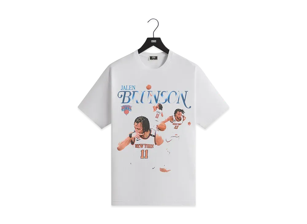 Kith x the New York Knicks Jalen Brunson Legend Vintage Tee "White"