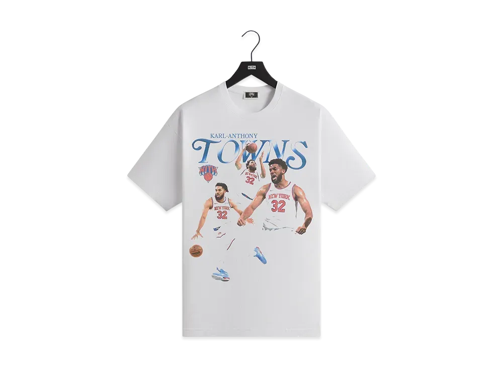Kith x the New York Knicks Karl-Anthony Towns Legend Vintage Tee "White"