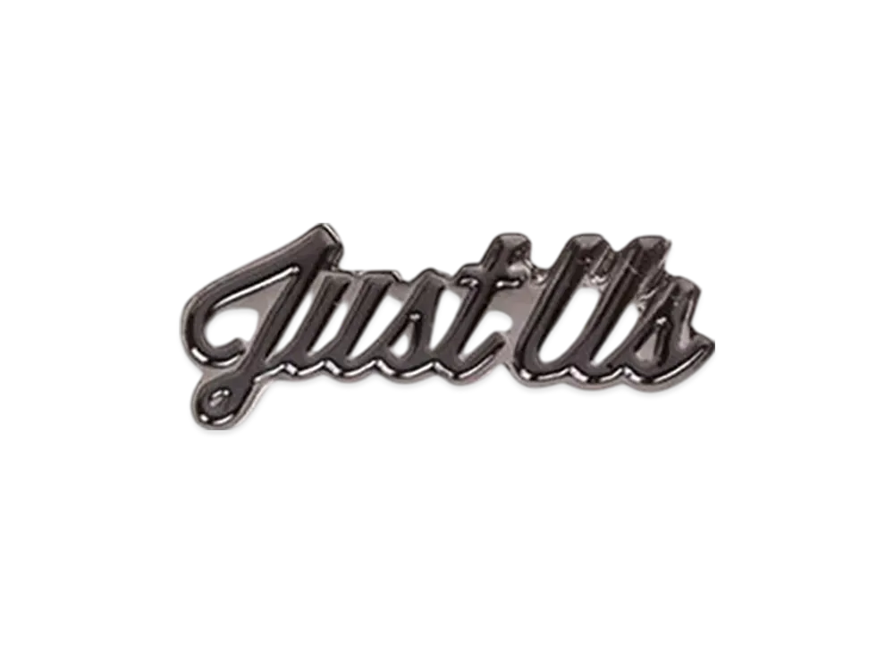 Kith Classics Just Us Accessory Pin "Black/Silver"