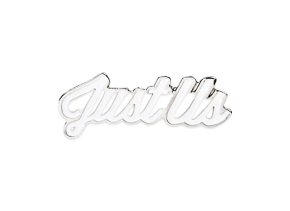 Kith Classics Just Us Accessory Pin "White/Silver"