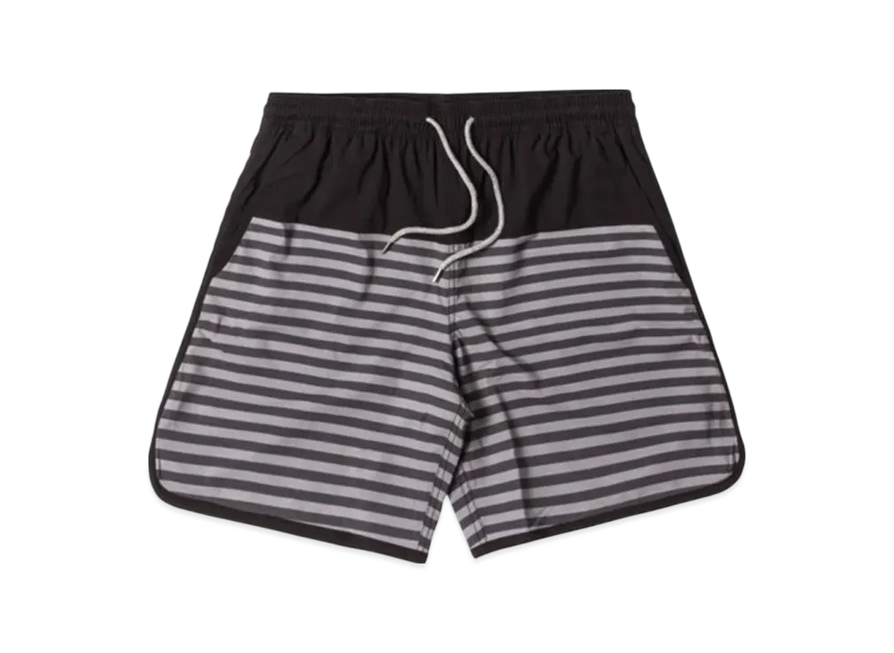 Kith Swim Shorts Rockaway Shorts "Grey/Black"