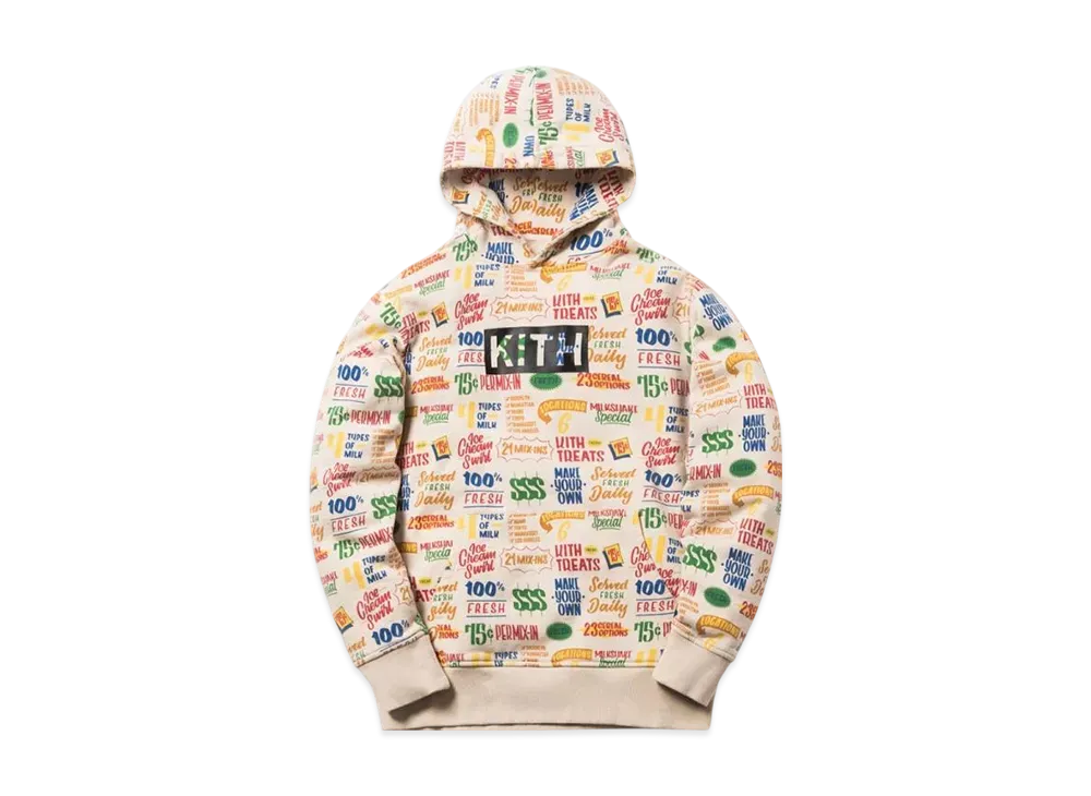 Kith Pullover Hoodie Tarts Circle "Cream"