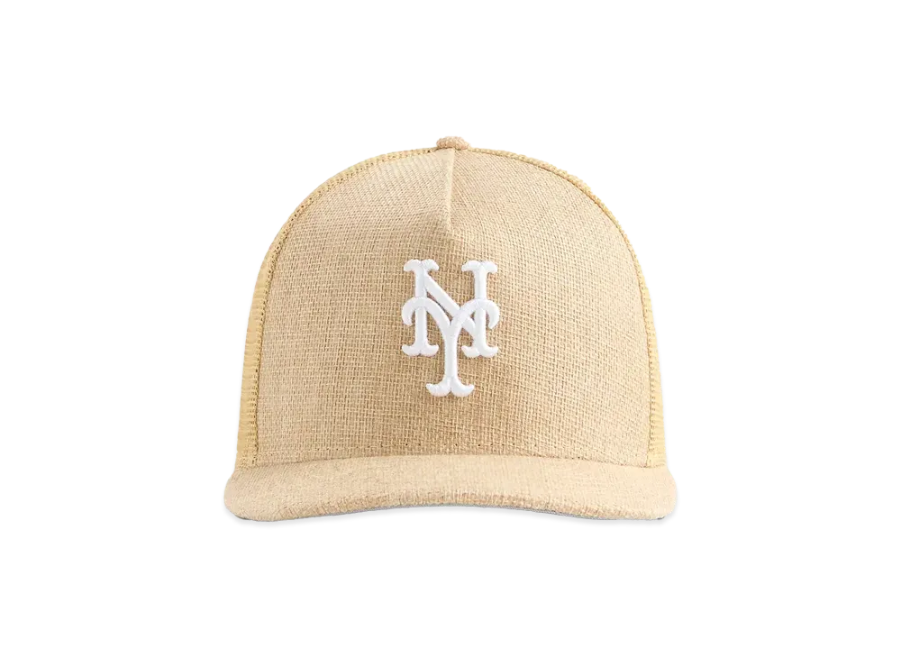 Kith x New Era For The New York Mets Raffia 9FIFTY Snapback "Natural"