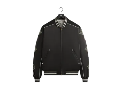 Kith &Kin Vance Satin Bomber Jacket "Black"