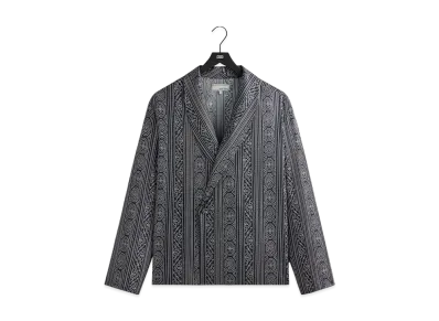 Kith &Kin Batik Stripe Long Sleeve Thompson Crossover Shirt "Nocturnal"