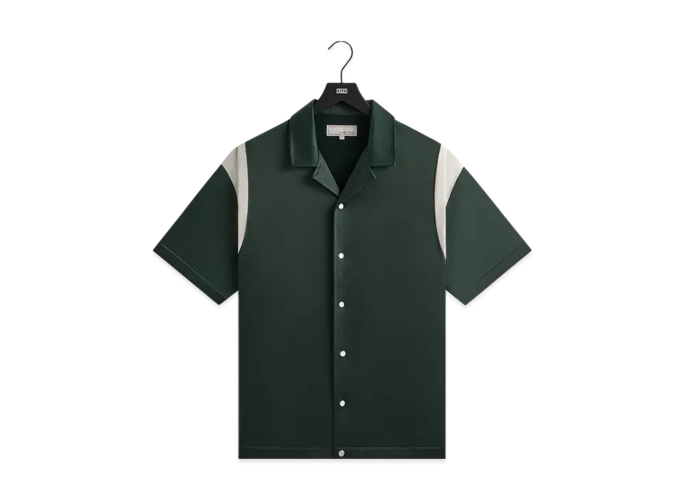 Kith &Kin Washed Satin Landon Souvenir Shirt "Stadium"