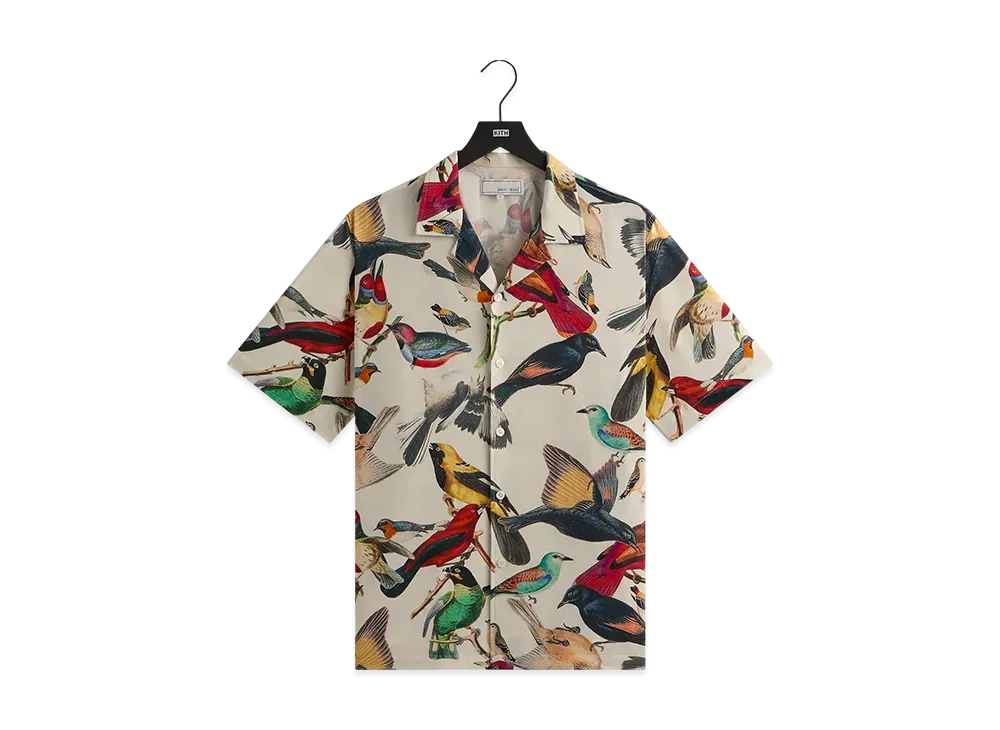 Kith &Kin Tropical Bird Camp Collar Shirt "Sandrift"