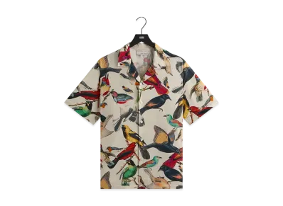 Kith &Kin Tropical Bird Camp Collar Shirt "Sandrift"