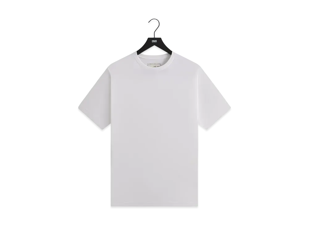 Kith &Kin Pima Jersey Short Sleeve Heathrow Tee "White"
