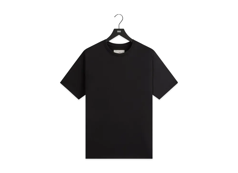 Kith &Kin Pima Jersey Short Sleeve Heathrow Tee "Black"