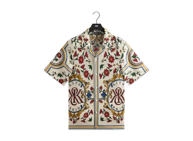 Kith Silk Thompson Camp Collar Shirt "Sandrift"