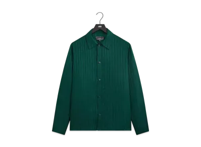 Kith Crest Logo Boxy Collared Overshirt "Fairway"