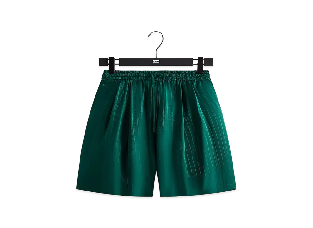 Kith Crest Logo Kylan Pull On Short "Fairway"