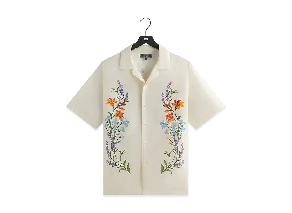 Kith Linen Thompson Camp Collar Shirt "Sandrift"