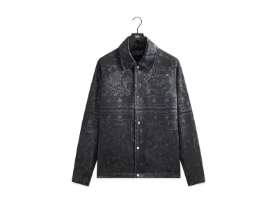 Kith Panelled Bandana Long Sleeve Coaches Jacket "Black"