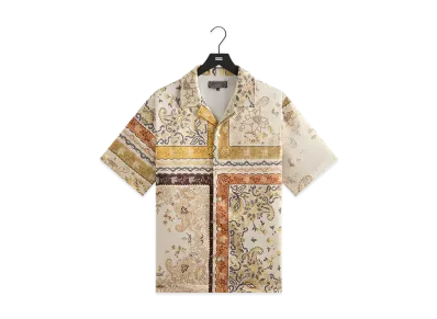 Kith Panelled Bandana Thompson Camp Collar Shirt "Sandrift"